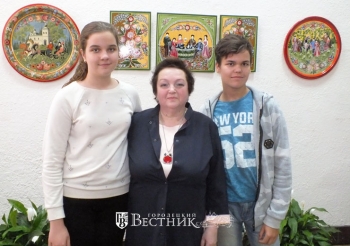 Н.И. Калмина с учениками
