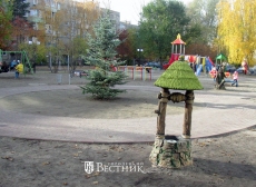 В городе Заволжье завершено комплексное благоустройство сквера на улице Пушкина